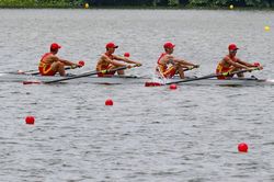 Khởi tranh Vòng loại môn Đua thuyền Rowing - Seagame 31