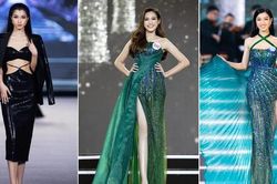 Thí sinh có vòng eo nhỏ nhất Miss World Vietnam hai lần 'đụng váy' Hoa hậu Đỗ Thị Hà