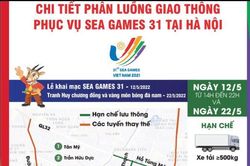 Chi tiết phân luồng giao thông phục vụ SEA Games 31 tại Hà Nội