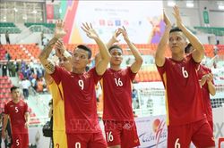 Futsal nam Việt Nam bị đối thủ Indonesia cầm hòa đáng tiếc