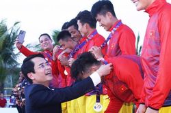Bóng ném bãi biển nam Việt Nam giành huy chương Vàng SEA Games 31