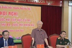 Tổng Bí thư Nguyễn Phú Trọng giải đáp loạt vấn đề cử tri Hà Nội quan tâm