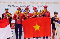 Rowing Việt Nam giành thêm 2 HCV và 2 HCB trong ngày 13.5
