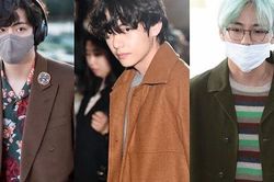 V BTS không ngừng làm fan phát cuồng với trang phục sân bay