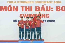 Về đích thứ 3, bơi Việt Nam bất ngờ giành HCV nội dung 4x100m tiếp sức tự do nam