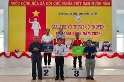 Thành phố Bảo Lộc xếp thứ Nhất toàn đoàn Giải trẻ Võ thuật cổ truyền tỉnh Lâm Đồng năm 2022