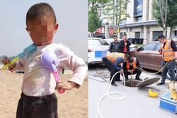 Cậu bé 3 tuổi mất tích khi rơi xuống cống thoát nước ở Trung Quốc