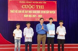 Bảo Yên tổ chức thành công Cuộc thi thiết kế chủ đề dạy học giáo dục STEM cấp huyện