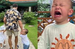 2 con Hồ Ngọc Hà trở lại trường trước khi sang Thụy Điển: Leon níu tay ba Kim Lý thấy thương
