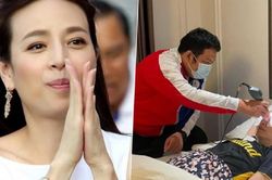 Madam Pang bất ngờ chấn thương vì trúng cùi chỏ của thủ môn Kawin