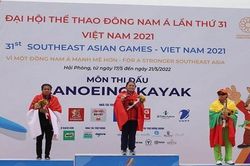 Đua thuyền đơn nữ Canoeing đoạt HCV tại Sea Games 31