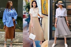 Học sao Việt 14 cách diện chân váy dài giúp trẻ ra 5 tuổi