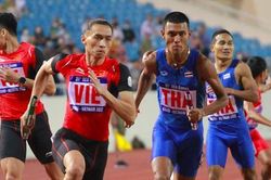 Nghẹt thở cuộc đấu Việt Nam và Thái Lan trên đường chạy tiếp sức 4x400m