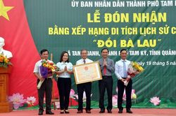 Tam Kỳ tổ chức lễ đón nhận bằng di tích đồi Bà Lau