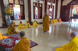 Bình Thuận: Phật giáo thị xã La Gi tổ chức lễ tác pháp an cư kiết hạ Phật lịch 2566