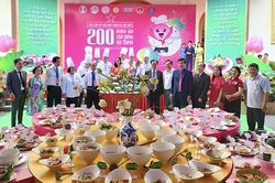 Đồng Tháp: Xác lập kỷ lục thế giới với 200 món ăn chế biến từ sen