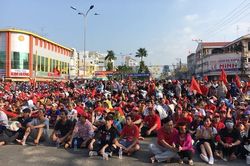 Công an TP. Long Xuyên triển khai phương án đảm bảo an ninh trật tự tại công trường Trưng Nữ Vương