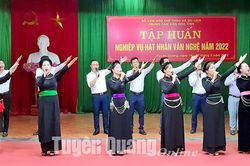 37 hạt nhân văn nghệ tham gia tập huấn nghiệp vụ