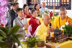 Lễ hằng thuận cho đôi Phật tử trẻ tại chùa Nhị Mỹ (Vĩnh Long)