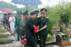 Thanh Hóa truy điệu, an táng 16 hài cốt liệt sĩ hy sinh tại Lào