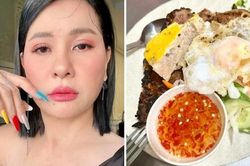 Hậu chia tay tình trẻ kém 18 tuổi, Cát Phượng 'ăn cho mập thây' bỗng bị bình luận 'ăn toàn món phương Tây'