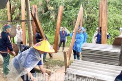 Huy động lực lượng khắc phục thiệt hại do mưa lũ