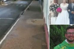 Vào nhà thờ 'thó đồ', tên trộm bị cha xứ đuổi theo, camera ghi lại cảnh tượng ngỡ ngàng