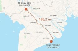 Đồng bằng sông Cửu Long có thêm cao tốc dài 188km