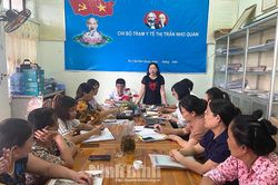 Kiểm tra công tác dân số tại thị trấn Nho Quan