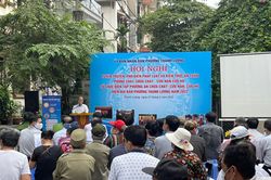 Diễn tập chữa cháy tại khu dân cư phường Thanh Lương