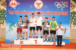 Hoàn thành thi đấu các môn Bóng bàn, Cầu lông, Quần vợt, Đá cầu trong khuôn khổ Đại hội TDTT tỉnh lần thứ VII