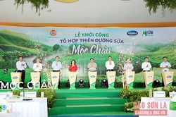 Thủ tướng Chính phủ dự lễ khởi công Dự án 'Tổ hợp trang trại sinh thái, bò sữa công nghệ cao Mộc Châu'
