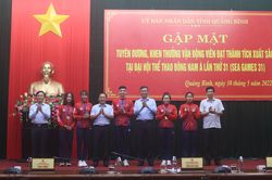 Quảng Bình vinh danh các VĐV đạt thành tích xuất sắc tại SEA Games 31