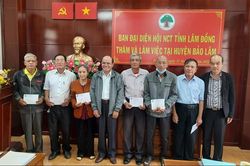 Ban Đại diện Hội Người cao tuổi tỉnh Lâm Đồng làm việc tại Bảo Lâm