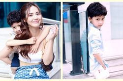 Con trai như hot boy nhí của mỹ nhân Huyền Lizzie 'Thương ngày nắng về'