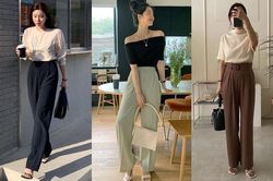 Phụ nữ Hàn chứng minh quần âu + sandal là công thức hoàn hảo để mặc đến công sở