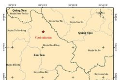 Lại tiếp tục có động đất tại tỉnh Kon Tum