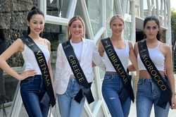 Vừa tới Bali thi Miss Global 2022, Hoa khôi Đoàn Hồng Trang lọt Top 2 bình chọn online