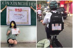 Muôn kiểu khoe giấy khen 'bá đạo' của hội học sinh ngày bế giảng