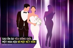 Sau ồn ào yêu đương đồng giới, một Hoa hậu Vbiz bất ngờ vướng nghi vấn bí mật kết hôn với chồng đại gia