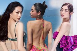 Lương Thùy Linh 'thiên biến vạn hóa' với phong cách vén áo khoe lưng