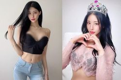 Mỹ nữ Hàn Quốc mặc hở bạo khoe body chữ S bốc lửa