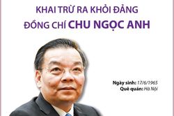 Khai trừ ra khỏi Đảng ông Chu Ngọc Anh