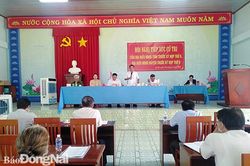 Chủ tịch HĐND tỉnh Thái Bảo tiếp xúc cử tri tại huyện Thống Nhất