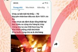 Tin đồn cháy xe hàng Việt Nam tại Hà Khẩu là sai sự thật