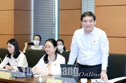Đoàn đại biểu Quốc hội tỉnh thảo luận tại tổ về ba dự án đường bộ cao tốc