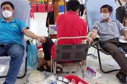 190 công nhân, viên chức, người lao động huyện Tịnh Biên tham gia hiến máu đợt I/2022