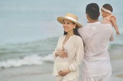Phanh Lee hạnh phúc khoe loạt ảnh mang thai lần 2