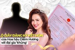 Lộ giấy đăng ký kết hôn của Hoa hậu Diễm Hương với một vị đại gia, bằng chứng đã chấm dứt với người cũ?