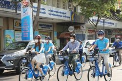 Hà Nội: 'Chốt' gần 200 điểm cho thuê xe đạp công cộng